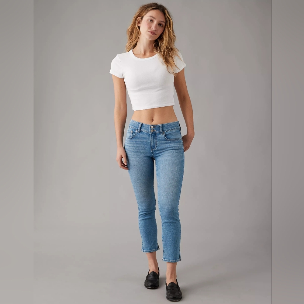AMERICAN EAGLE Artist Crop Cropped Jeans Capris Ankle 10 / 30